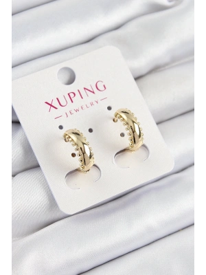 ÇOK SATAN Xuping Çit Halka Model Gold Renk Kadın Küpe