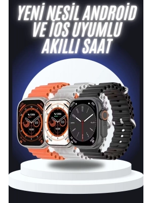 ÇOK SATAN Yeni Nesil Akıllı Saat Çok Yönlü Titreşimli 49 MM Android ve İOS Uyumlu