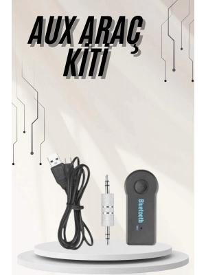 ÇOK SATAN Yeni Nesil Bluetooth Aux Araç Kiti Siyah TV Tablet Telefon Araç Araba
