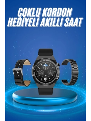 ® Çoklu Kordon Hediyeli Akıllı Saat Çağrı Cevaplama Müzik Dinleme Dokunmatik Ekran