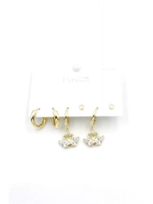 Çoklu Kuğu Küpe - Altın