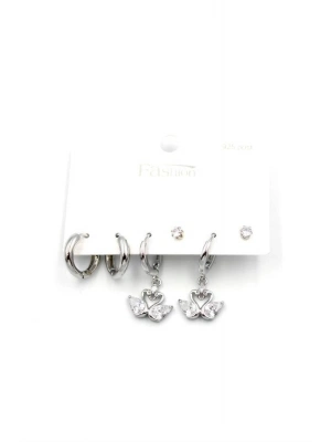 Çoklu Kuğu Küpe - Gümüş