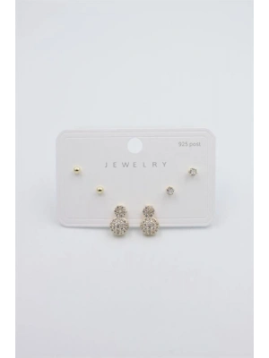 Çoklu Set Küpe - Altın