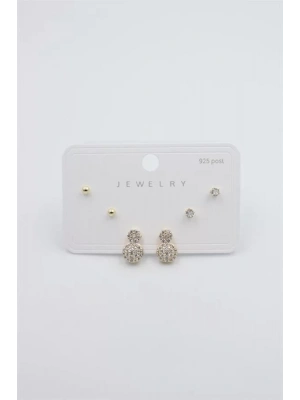 Çoklu Set Küpe - Altın