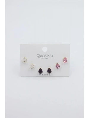 Çoklu Set Küpe - Altın
