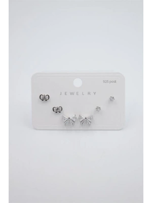 Çoklu Set Küpe - Gümüş