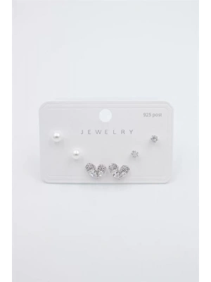 Çoklu Set Küpe - Gümüş