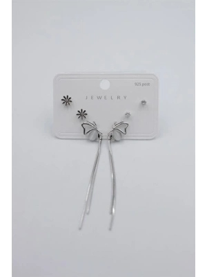 Çoklu Set Küpe - Gümüş