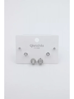 Çoklu Set Küpe - Gümüş