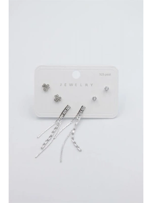 Çoklu Set Küpe - Gümüş