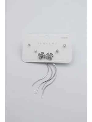 Çoklu Set Küpe - Gümüş