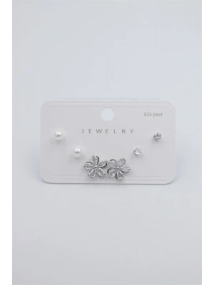 Çoklu Set Küpe - Gümüş