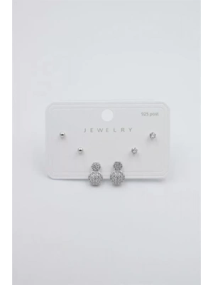 Çoklu Set Küpe - Gümüş