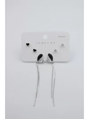 Çoklu Set Küpe - Gümüş