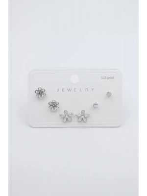 Çoklu Set Küpe - Gümüş