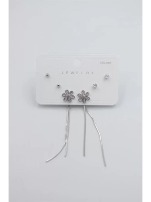 Çoklu Set Küpe - Gümüş