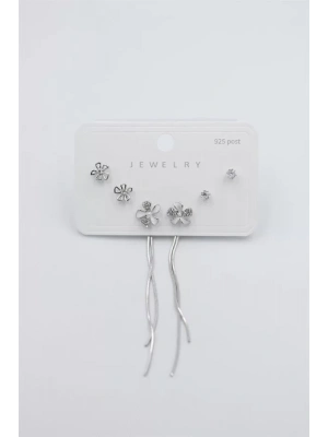 Çoklu Set Küpe - Gümüş