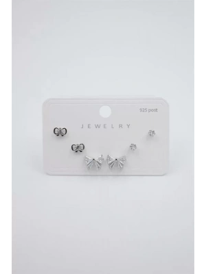 Çoklu Set Küpe - Gümüş