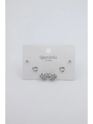 Çoklu Set Küpe - Gümüş