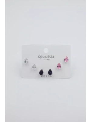 Çoklu Set Küpe - Gümüş