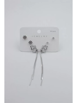 Çoklu Set Küpe - Gümüş