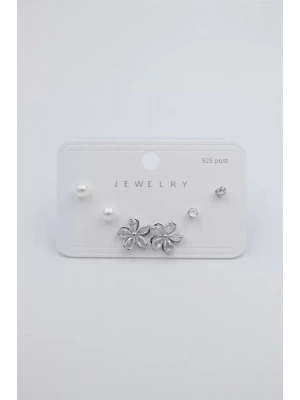 Çoklu Set Küpe - Gümüş