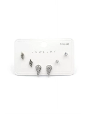 Çoklu Taşlı Küpe - Gümüş