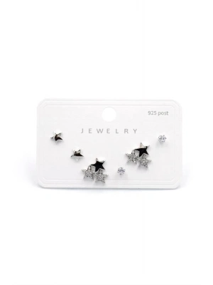 Çoklu Taşlı Küpe - Gümüş