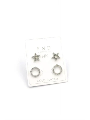 Çoklu Yıldız Küpe - Gümüş