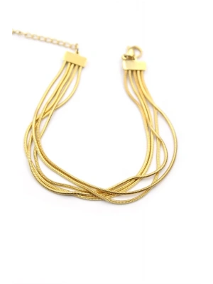 Çoklu Zincir Bileklik - Altın