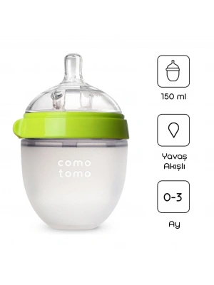 ® Comotomo Antikolik Silikon Biberon 150 ml 0-3 Ay Yeşil