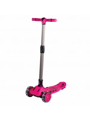 3 Tekerlekli Işıklı Maxi Scooter Pembe
