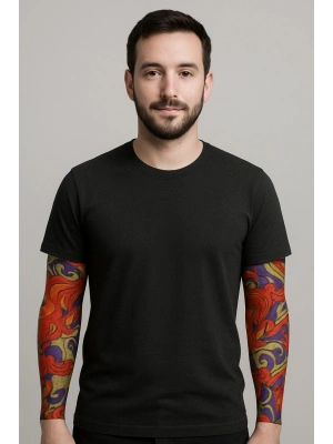 Çorap Dövme Giyilebilir Kol Bacak Dövmesi Likralı 2 Adet Model 4