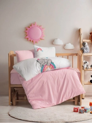 Cotton Box Punch Nakışlı Bebek Nevresim Takımı Lucky