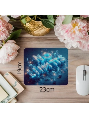 Cracked Zeminli Enerji Dolu Mousepad - 19x23 cm 2 mm Dikdörtgen İthal Baskılı Mouse Pad