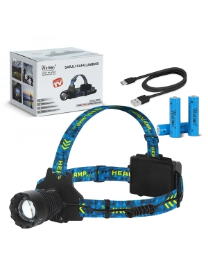 Cree P360 12.000 Lümen Şarjlı Kafa Lambası Wt-627