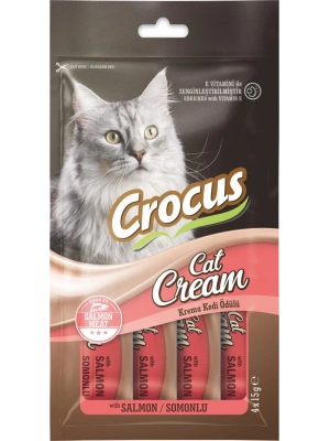 Crocus Somonlu Krema Kedi Ödülü 4x15g