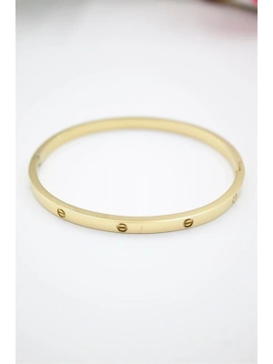 CRT Model Taşsız İnce  Bilezik - Altın
