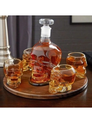 Crystal Head Kuru Kafa Cam Şişe 350 Ml