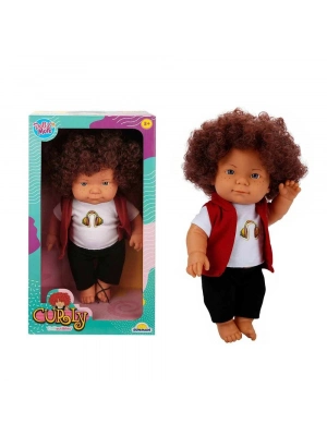 ® Curly Bebek Tulumlu Elbiseli Et Bebek 35 cm