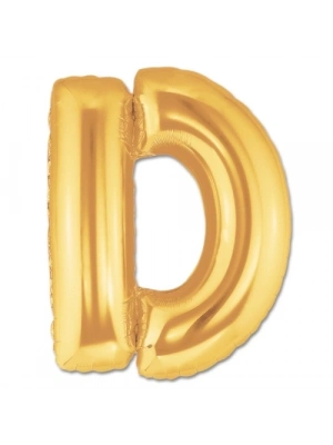 D Harf Folyo Balon Altın Renk  40 İnç
