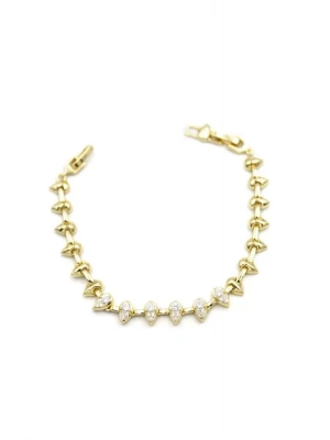 Damla Taşlı Bileklik - Altın