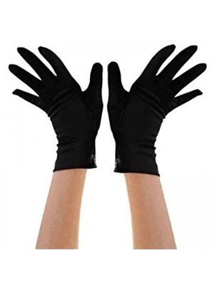 Siyah Renk Kısa Dans Gösteri Eldiveni