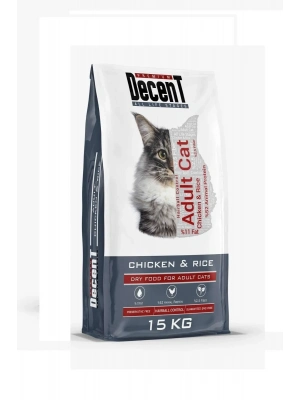 Decent Premium Tavuklu Kedi Maması 15 kg