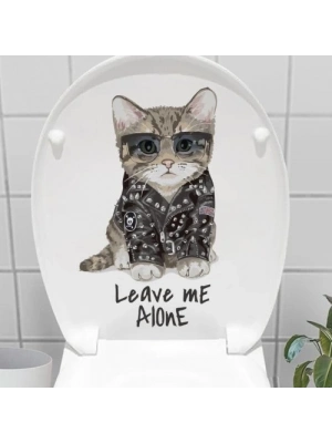 Decohandy Klozet Etiketi Leave Me Alone