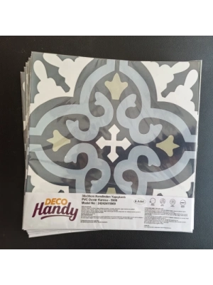 DecoHandy  Pvc Duvar Karosu 30x30cm 4lü Paket - Çini Desen  0,36m2