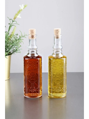 Dekor Yağdanlık - Sirkelik Şişe 2li Set