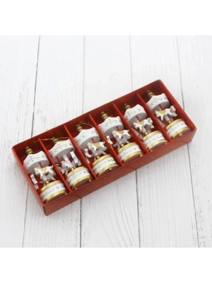 Dekoratif 6&039lı Beyaz Mini Atlı Karınca