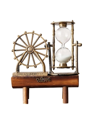 Dekoratif Dönme Dolap Biblolu Kum Saati