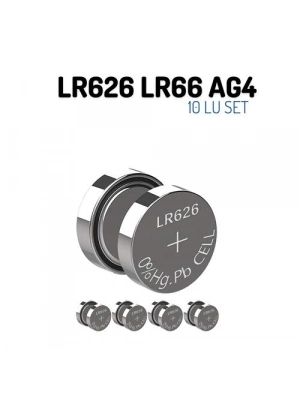 LR626 LR66 AG4 1.55V 10 Adet Alkaline Pil